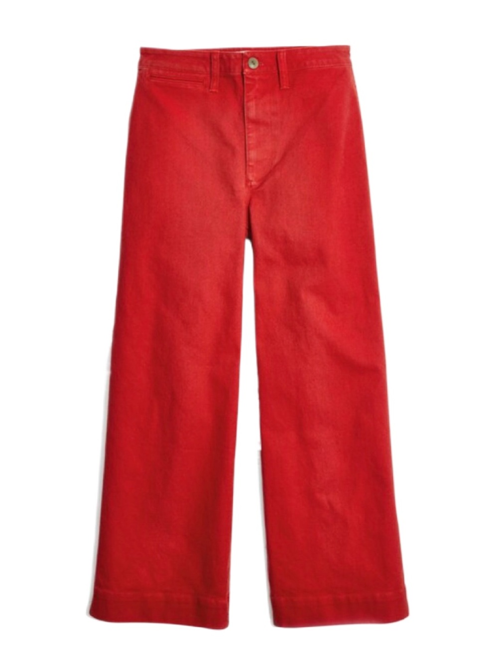 Madewell Emmett Wide Leg Crop Pants Red Coral 27P